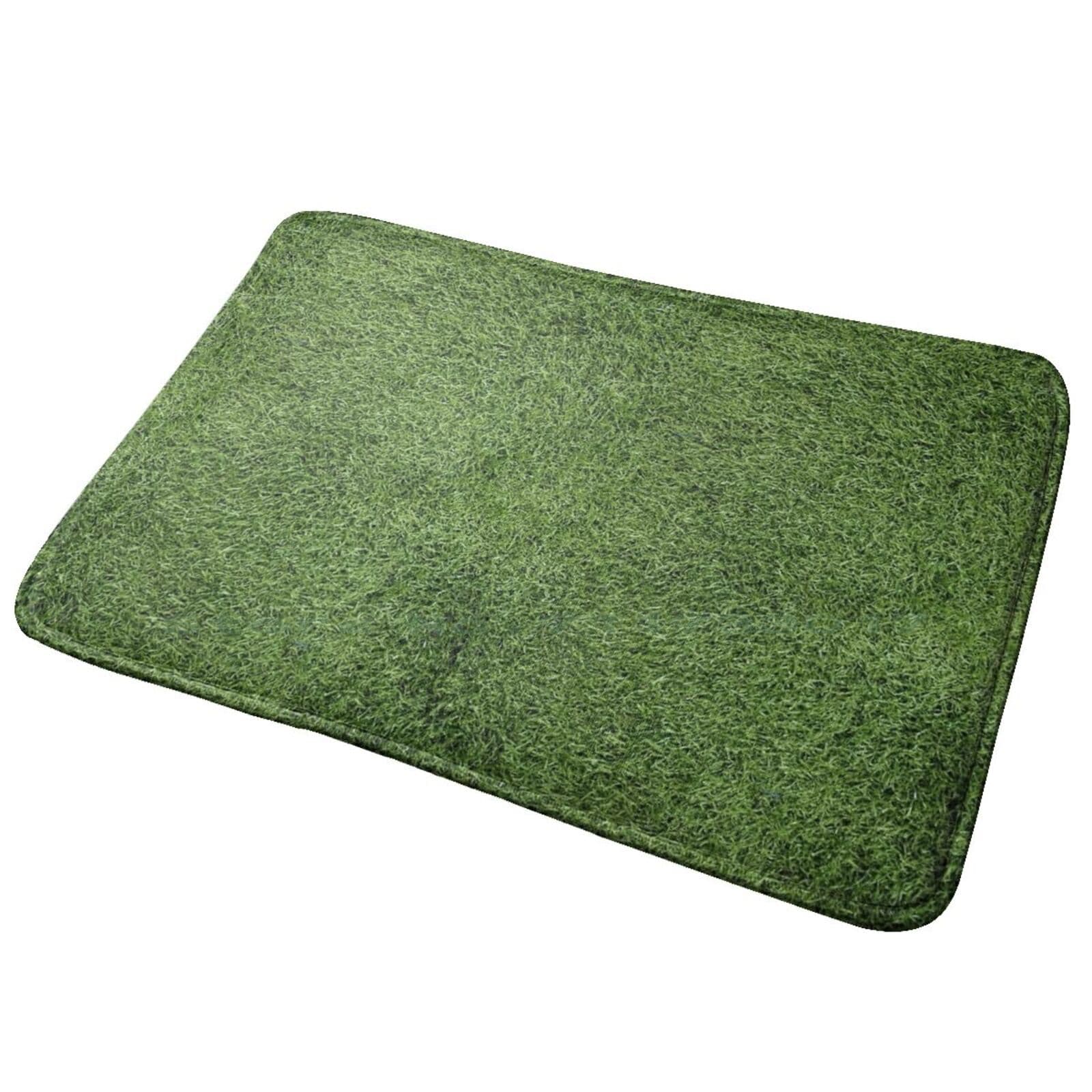 Paillasson vert effet gazon - M