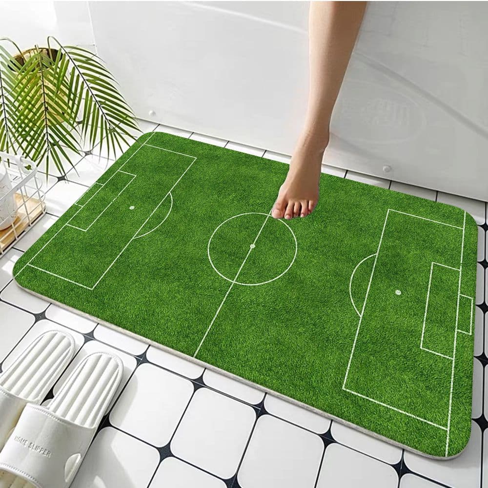 Paillasson vert terrain de foot