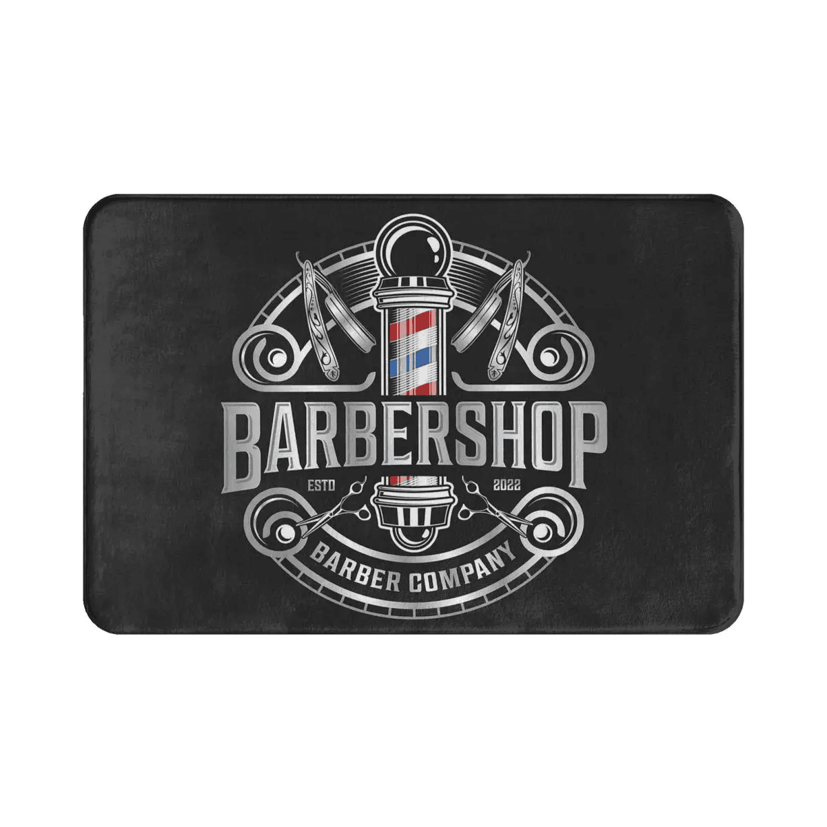 Tapis d'entrée barbershop - S