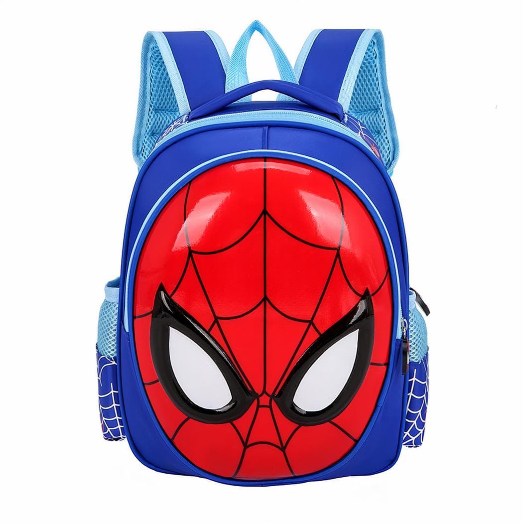 Sac à dos masque de Spiderman 3D - bleu