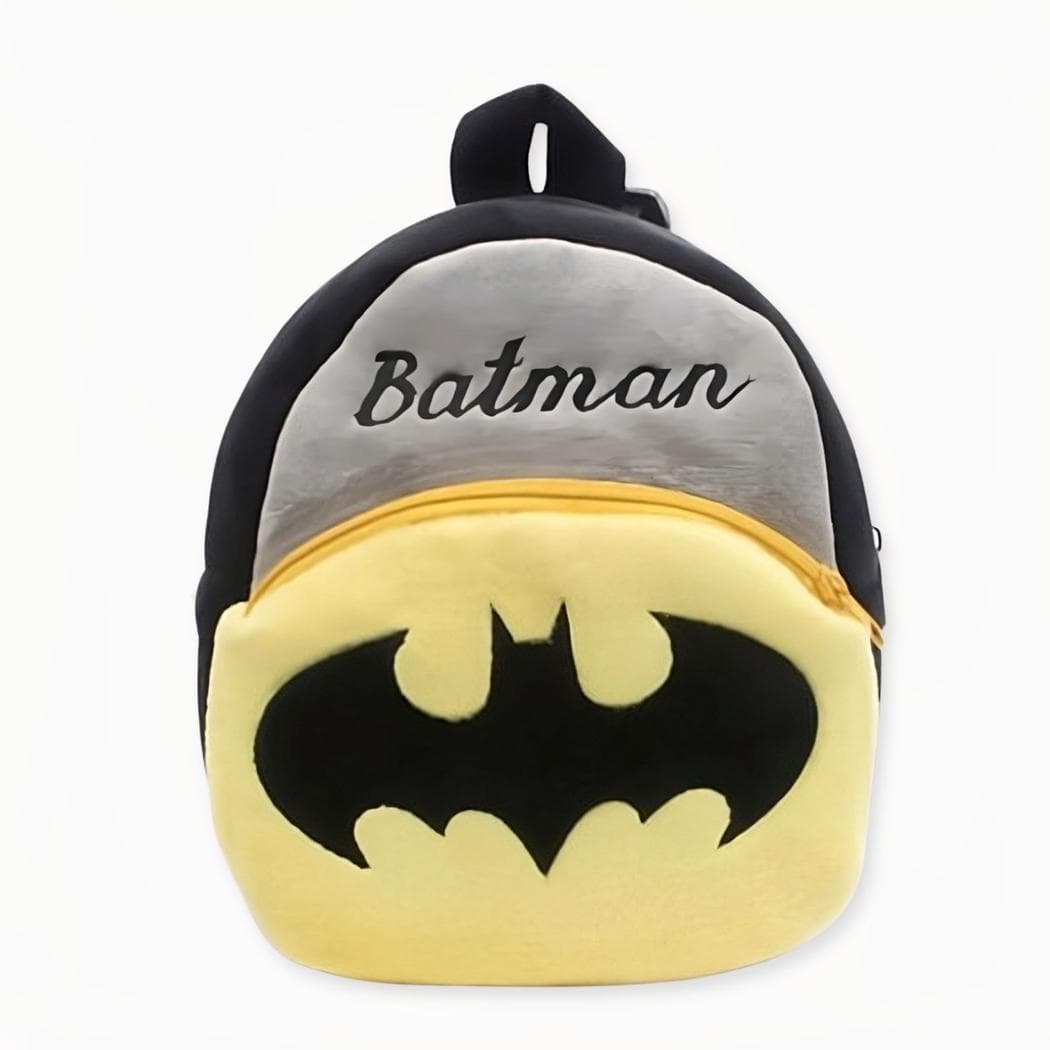 Sac à dos en peluche avec design Batman