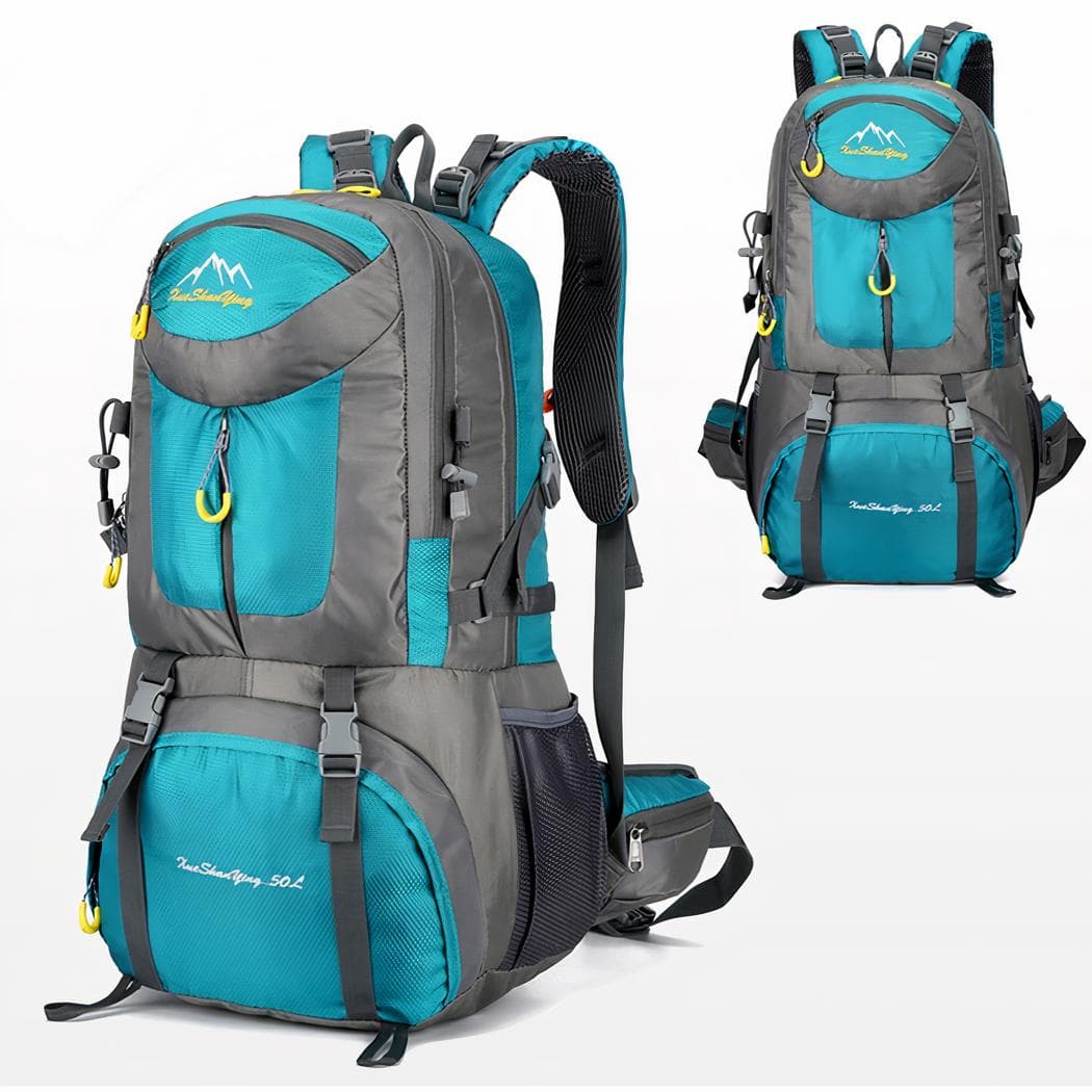 Grand sac à dos de randonnée étanche - bleu,m