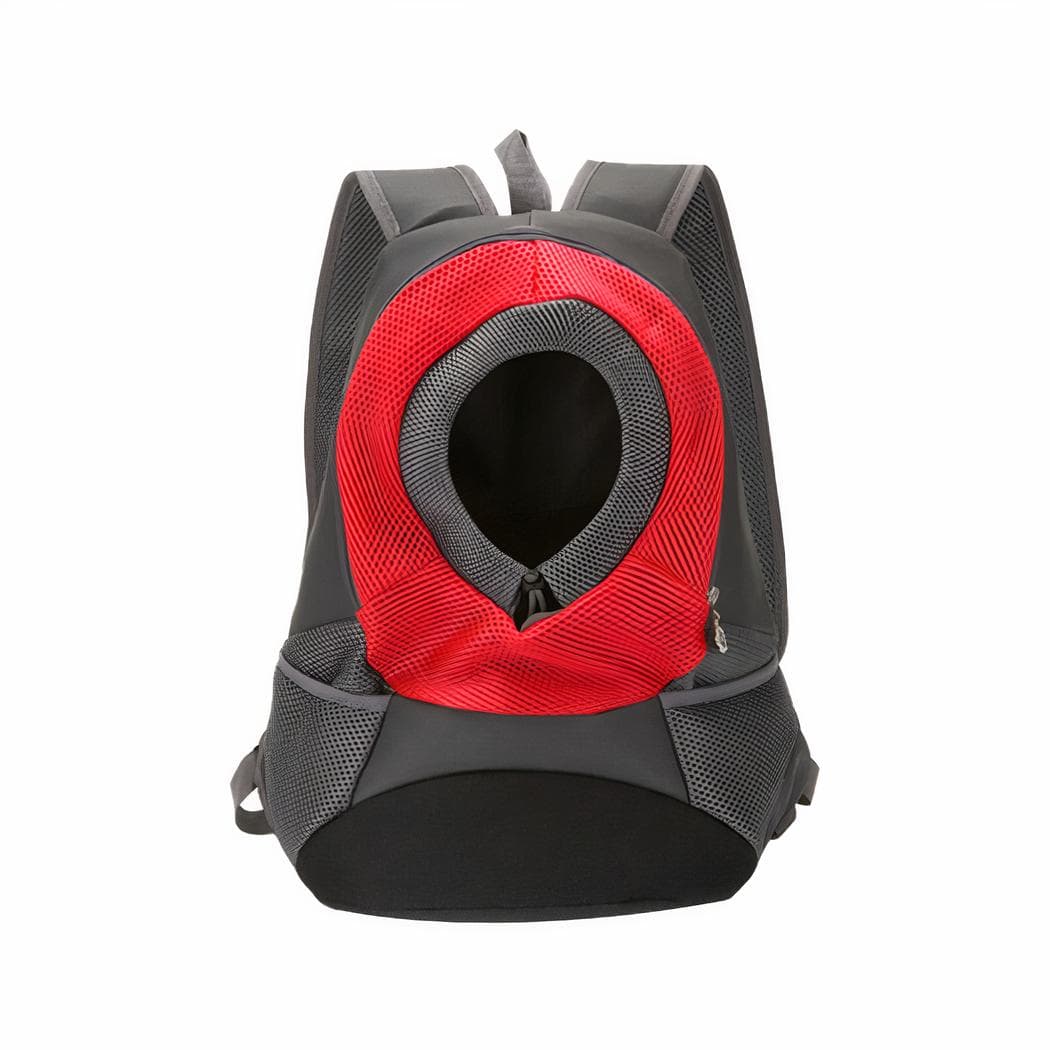 Sac Ă dos chat en maille respirante avec trou - rouge,l