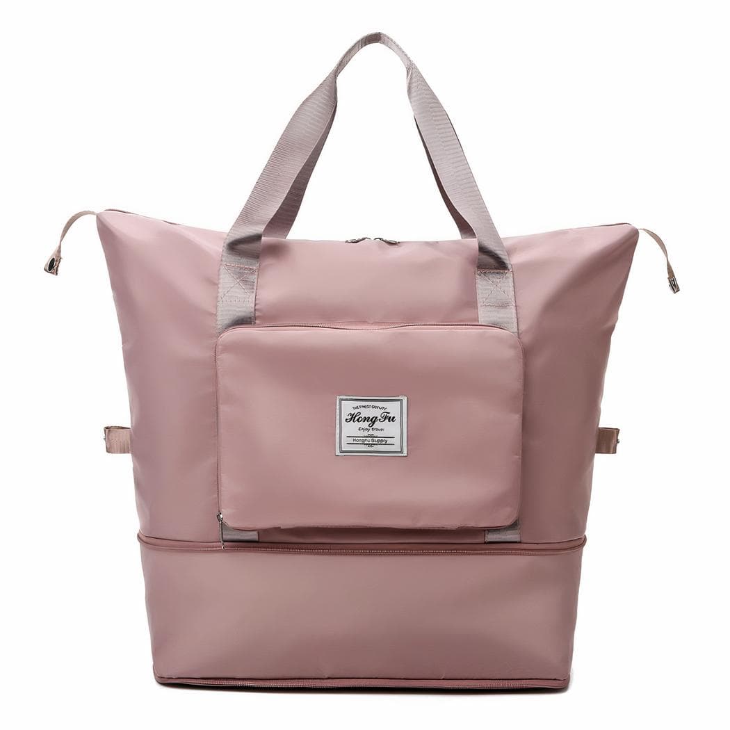 Sac cabas imperméable et pliable - rose