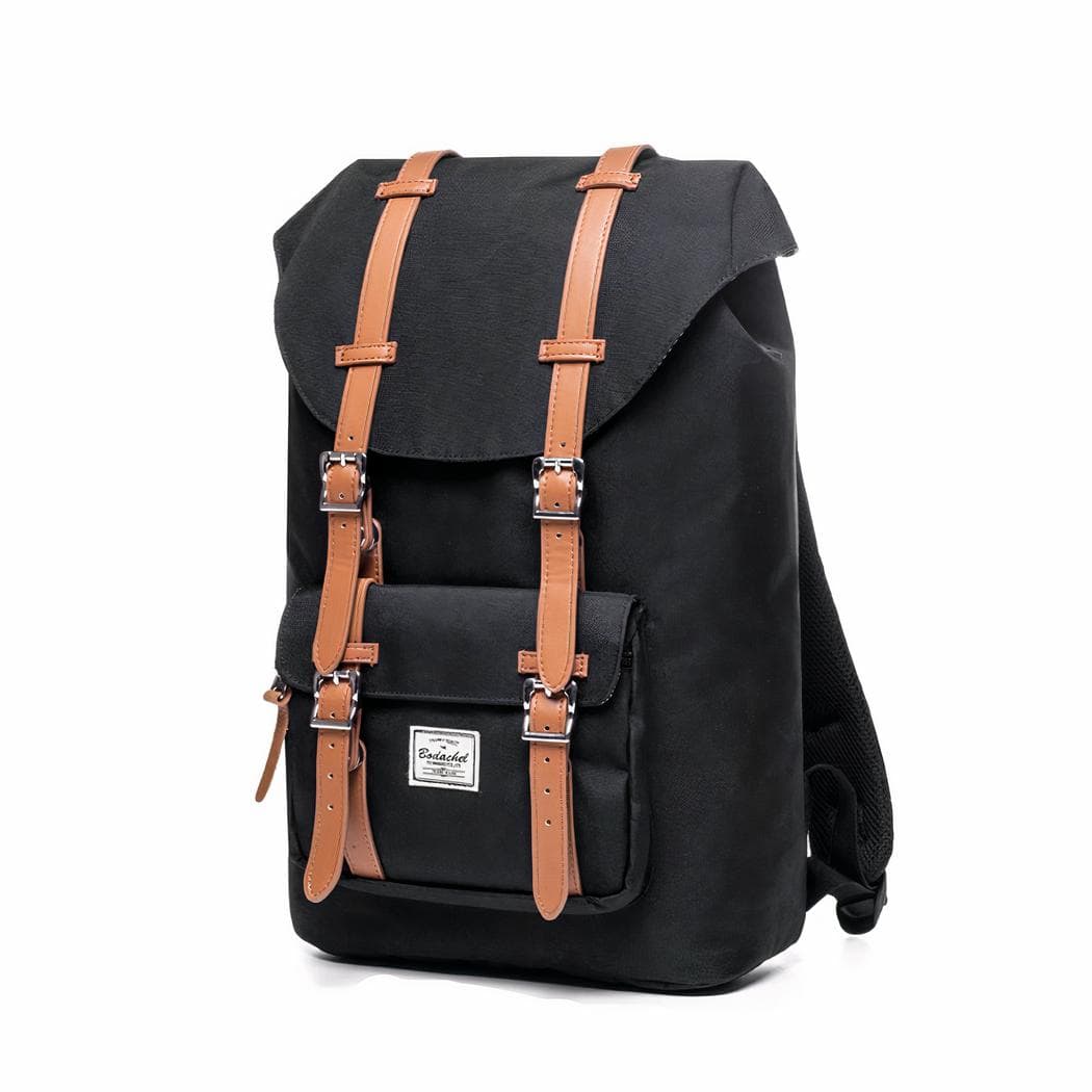 Sac à dos style Little America à grande capacité pour ordinateur - marron