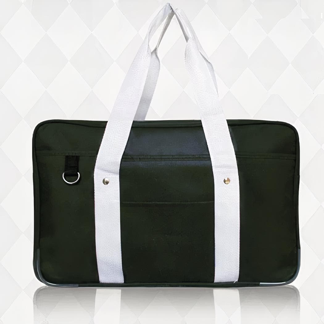 Sac d'école étanche couleur unie pour étudiants - noir