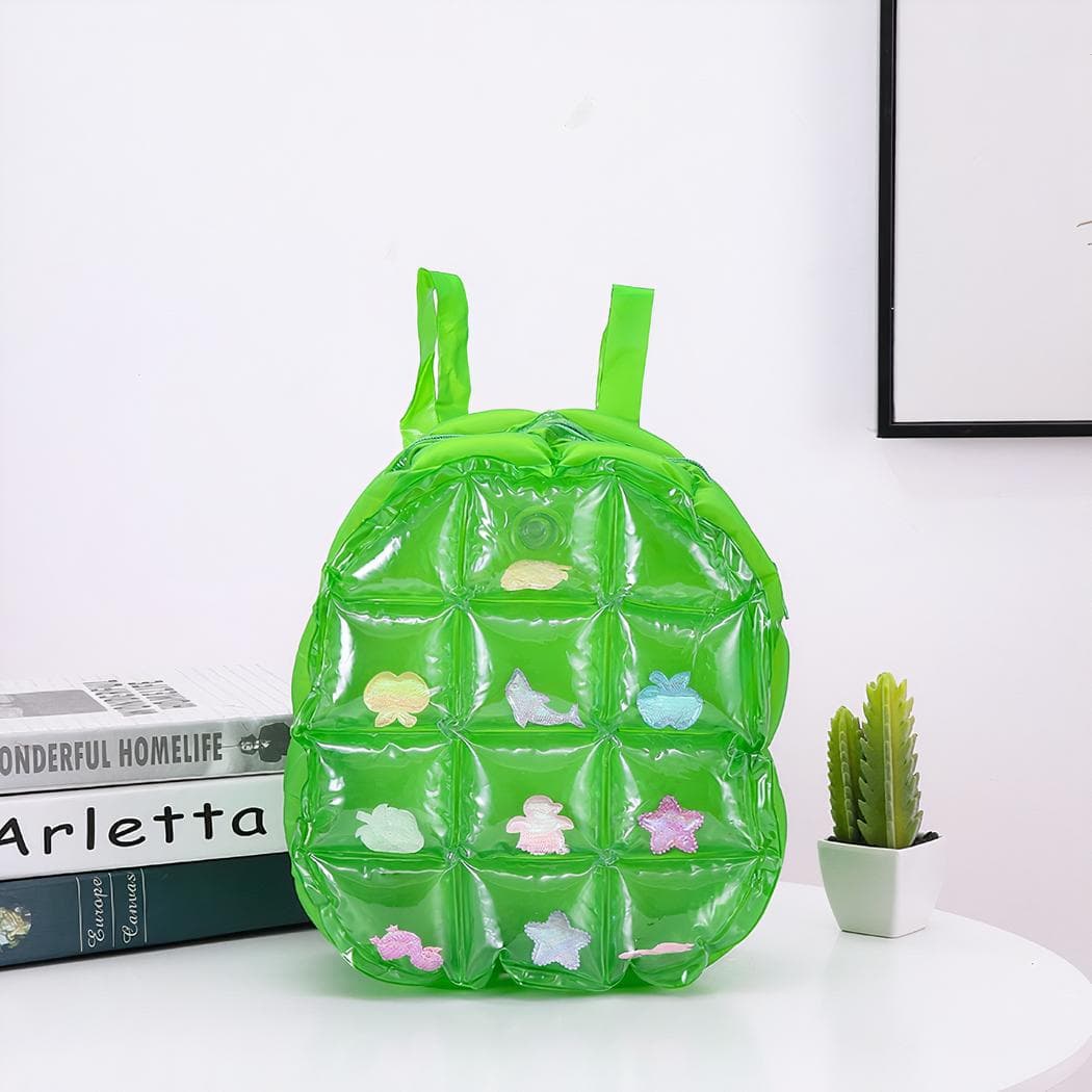 Sac à dos gonflable parfait pour la rentrée en maternelle - vert