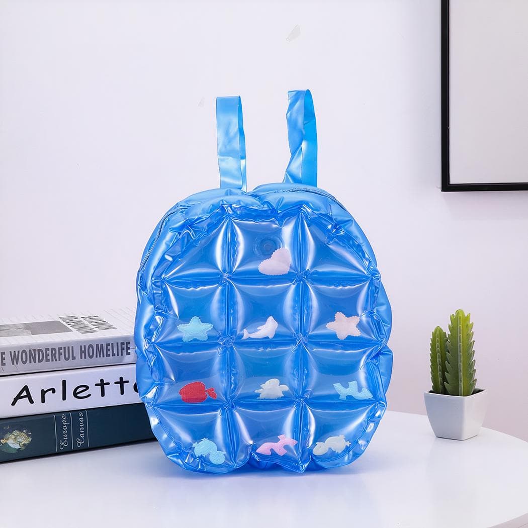Sac à dos gonflable parfait pour la rentrée en maternelle - bleu