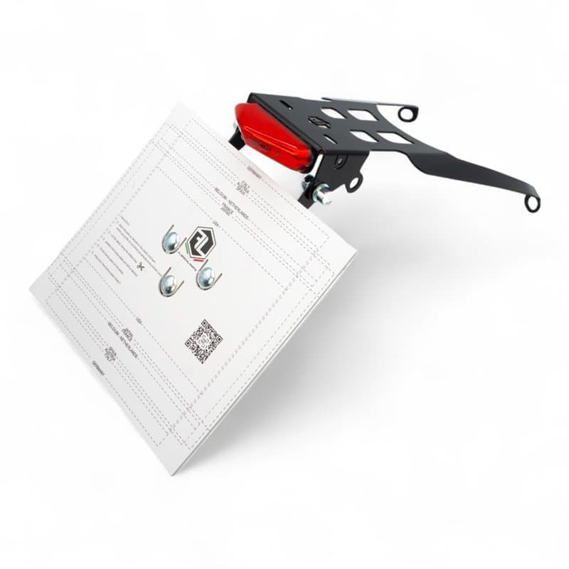 Husqvarna-Compatible - Retractable Plateholder - Black - Fits on Husqvarna FE/TE/TX 2020-23