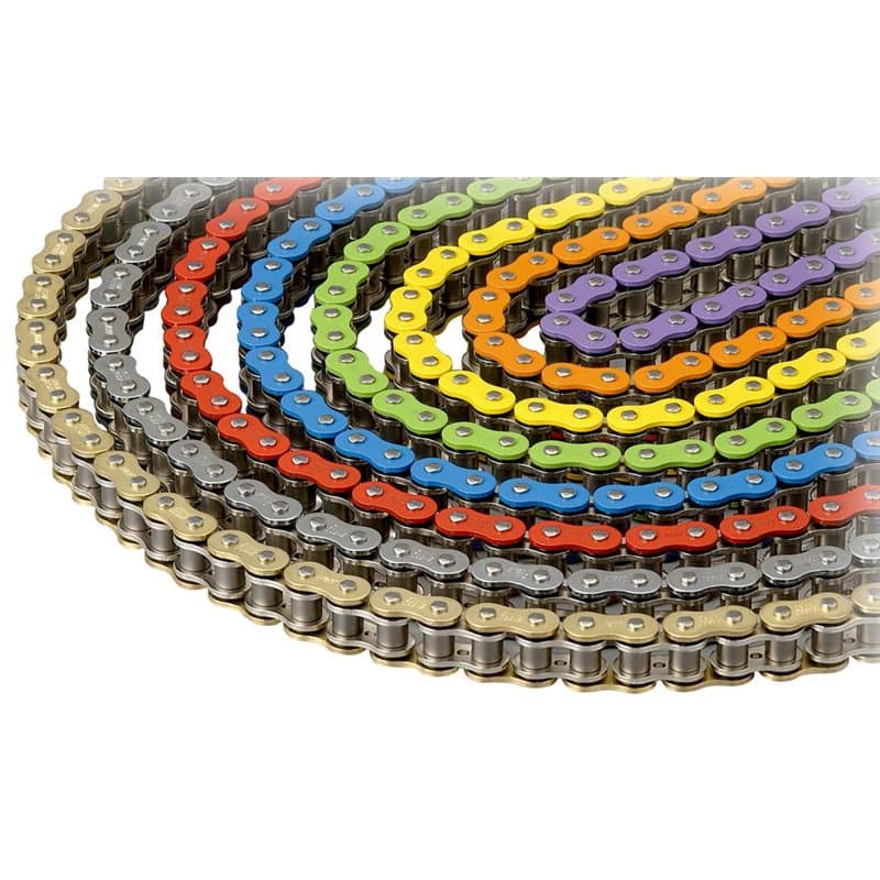 Colored RK Chain for Cross/Supermoto 520 - Professional chain without O-ring, 120 links. - Blue