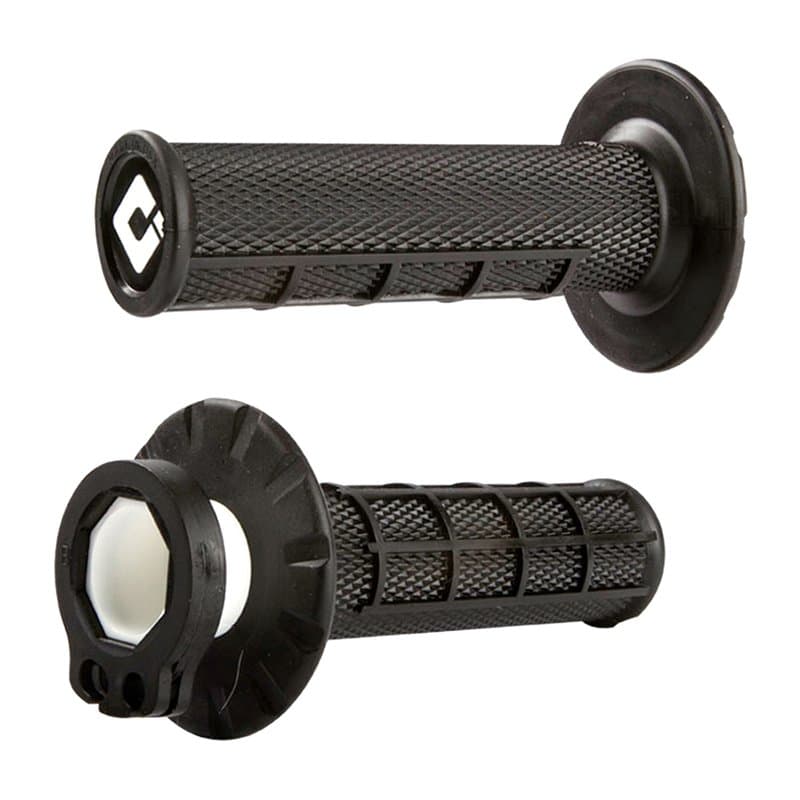 ODI Lock-On V2 Half Waffle Grips for Supermoto & Stunt - Black
