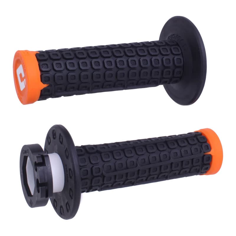 ODI Nomad Lock-On Grips - Pro Supermoto Stunt Grips - Black – Orange