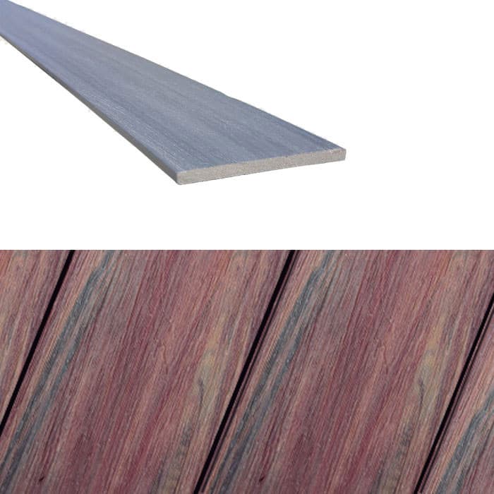 Plinthe terrasse composite Supradeck - Mahogany - Ep.10 mm / l.140 mm / L.2,2 m-SUPRADECK