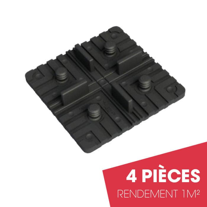 Kit de fixation invisible pour dalles terrasse Növlek Square Clip - 1m²-NÖVLEK
