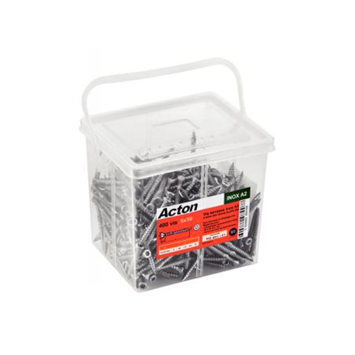 Vis Terrasse Acton inox A2 5x50 BTE400-ACTON