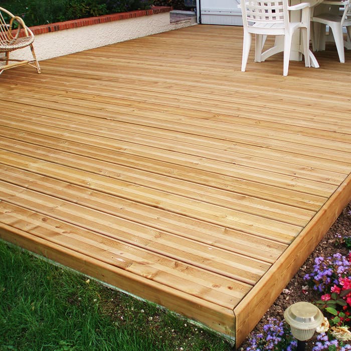 Lame terrasse - PIN VERT - AB STRIÉE - Ep.27 mm / l.145 mm / L.4,20 m-NATURE BOIS CONCEPT