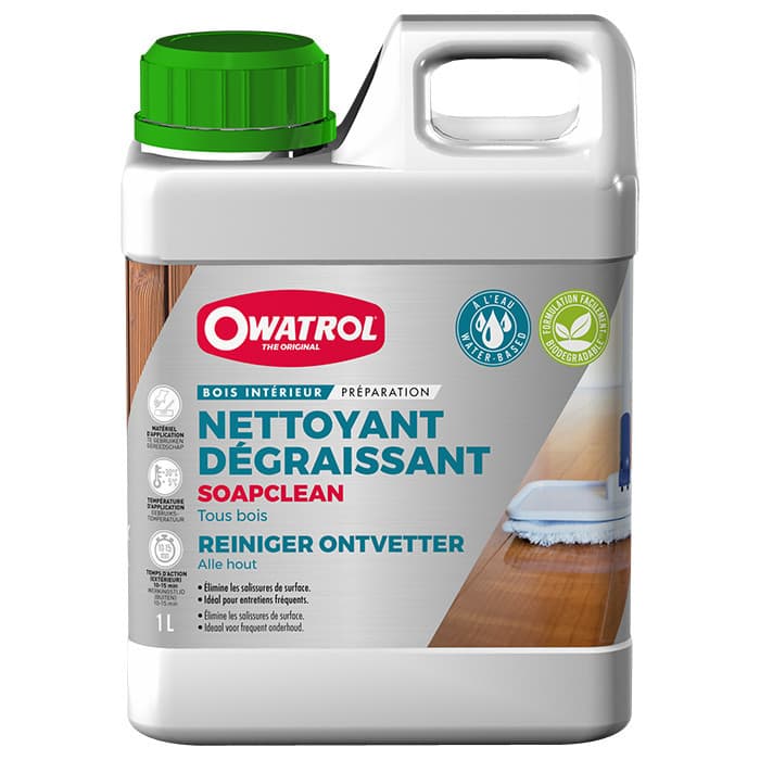 Savon nettoyant bois - SOAPCLEAN - 1L - OWATROL-OWATROL