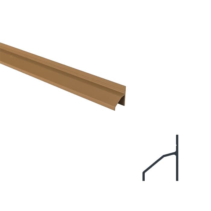 Profilé de Fin pour Bardage Composite - Silvadec - Ep.31 mm / l.124 mm / L.2,4 m-SILVADEC