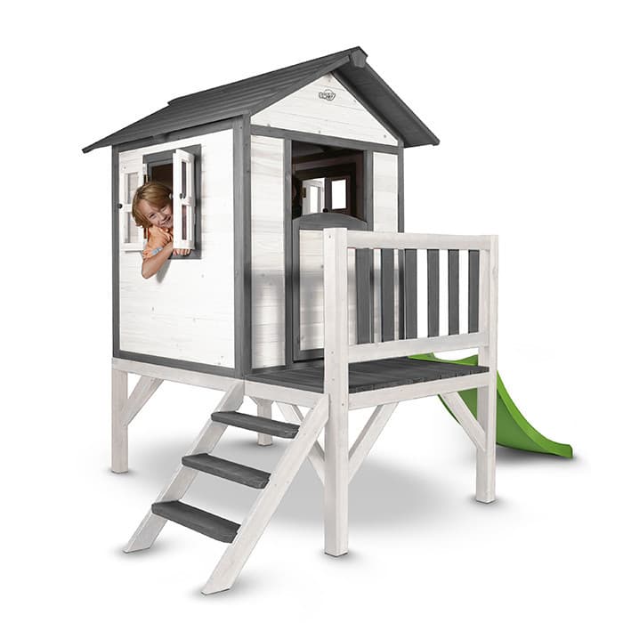 Cabane en bois pour enfant avec toboggan - Sunny Lodge XL-SUNNY