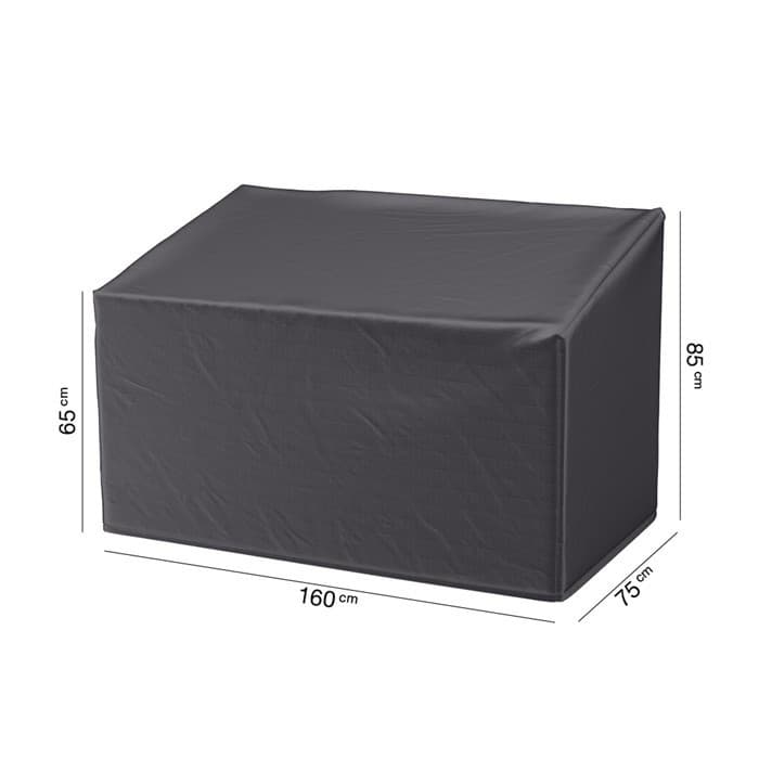 Housse de protection pour banc de jardin - 160 x 75 x H.65/85 cm - AEROCOVER-AEROCOVER