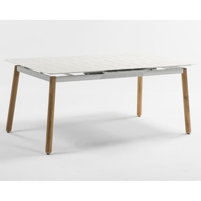Table de jardin extensible aluminium - Alicante - L.180/230 x l.100 x H.76 cm - 8/10 personnes-EZEIS