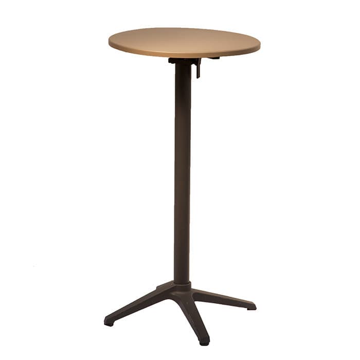 Mange debout rond aluminium - Alicante - L.55 x l.55 x H.107 cm-EZEIS