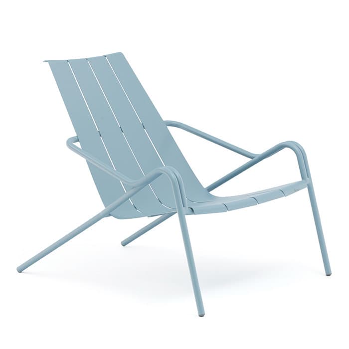 Fauteuil de jardin empilable aluminium - Fléole - L.106 x l.80 x H.82 cm-EZEIS