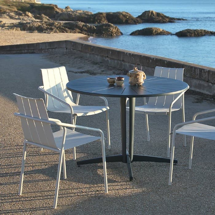 Table de jardin - Fléole - L.110 x H.76 cm - 4/6 personnes-EZEIS