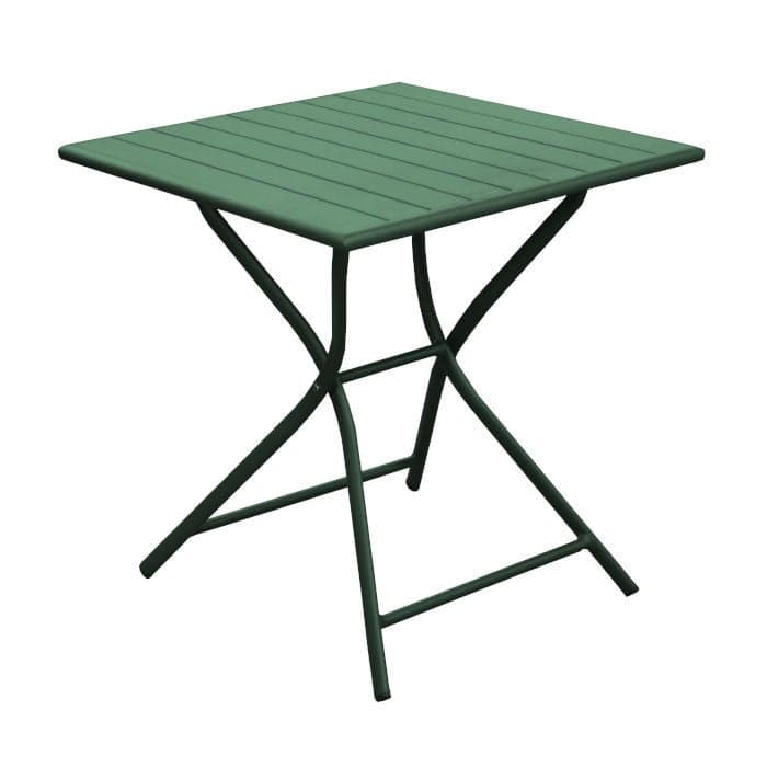 Table de jardin pliante aluminium - Globe - L.70 x l.70 cm - 2 personnes-PROLOISIRS