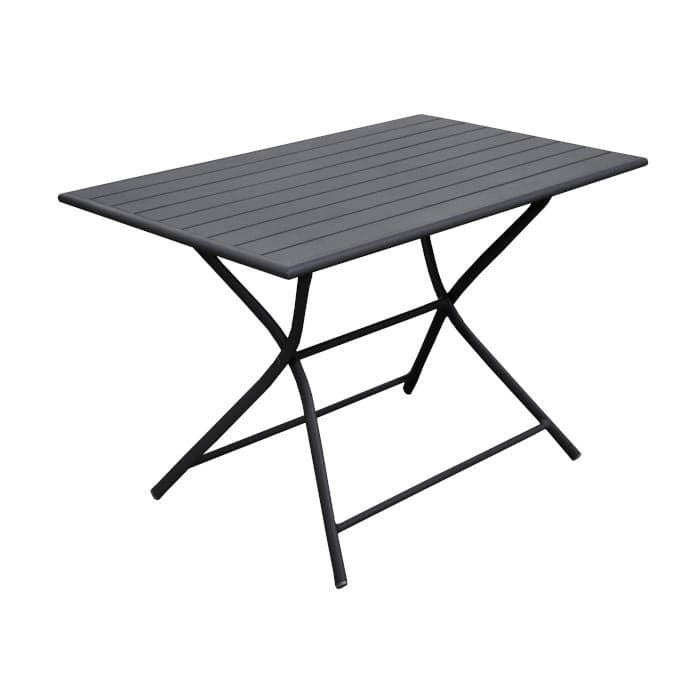 Table de jardin pliante aluminium - Globe - L.110 x l.70 cm - 2 Ã 4 personnes-PROLOISIRS