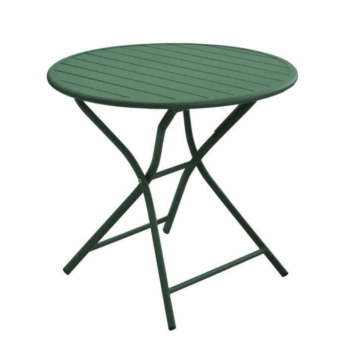 Table de jardin ronde pliante aluminium - Globe - Ø 80 cm - 2 personnes-PROLOISIRS