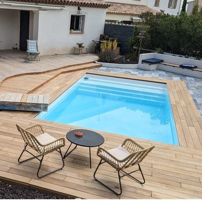 Lame terrasse bois exotique - GARAPA - LISSE - Ep.21 mm / l.145 mm - Petites longueurs-NATURE BOIS CONCEPT