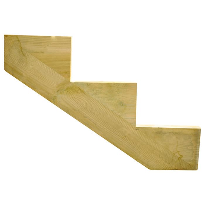 Limon bois pour escalier en Pin - 2, 3, 4, 5 ou 7 marches-NATURE BOIS CONCEPT