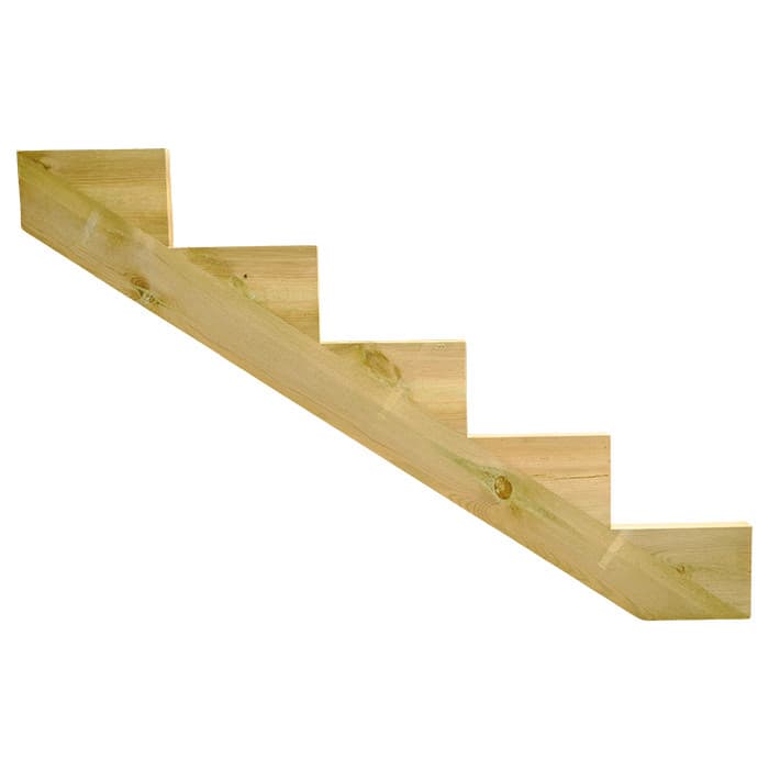 Limon bois pour escalier en Pin - 2, 3, 4, 5 ou 7 marches-NATURE BOIS CONCEPT