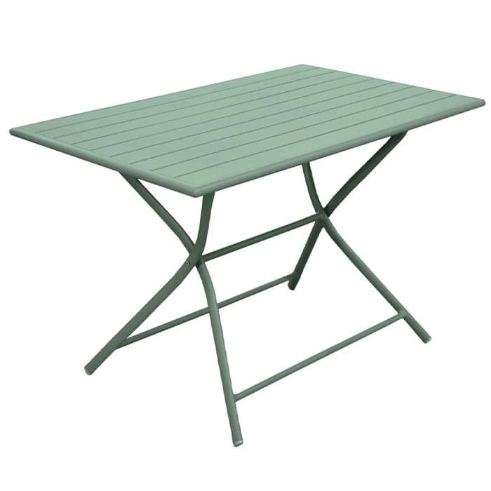 Table de jardin pliante aluminium - Globe - L.110 x l.70 cm - 2 Ã 4 personnes-PROLOISIRS