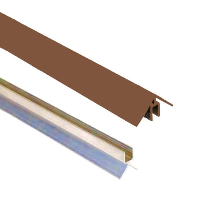 Kit d'angle clipsable aluminium pour bardage WEO - 50 x 50 x 3000mm-FIBERDECK