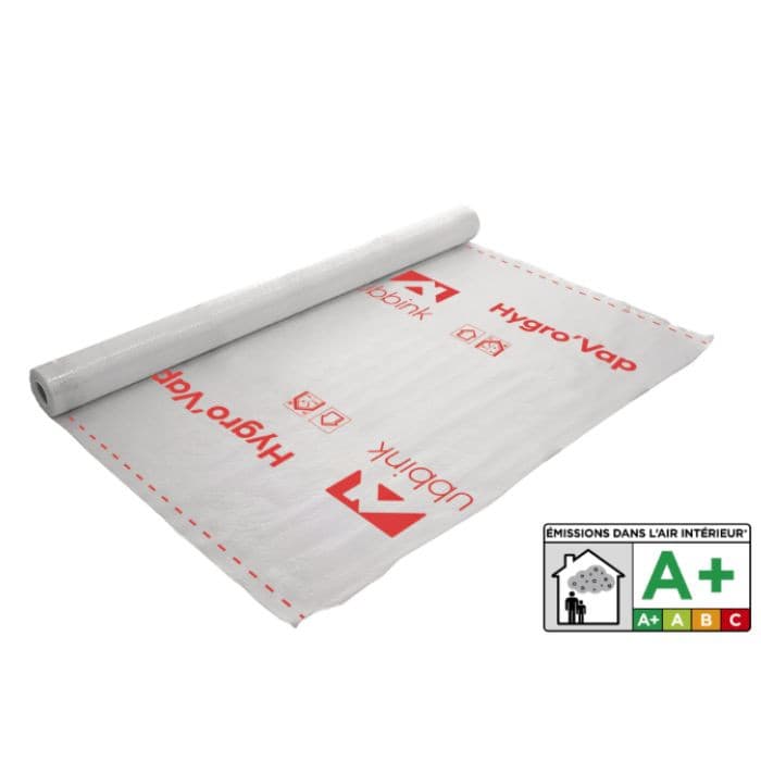 Membrane hygro-variable Hygro'Vap - l.1,5 m / L.50 m - 75m² - Ubbink-UBBINK