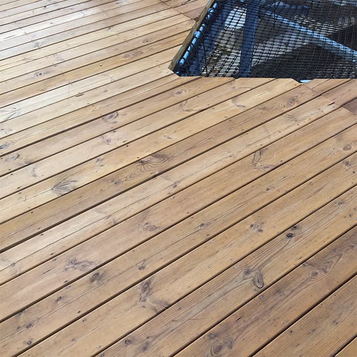 Lame terrasse - PIN BRUN - AB LISSE - Ep.27 mm / l.145 mm / L.3,60 m-NATURE BOIS CONCEPT