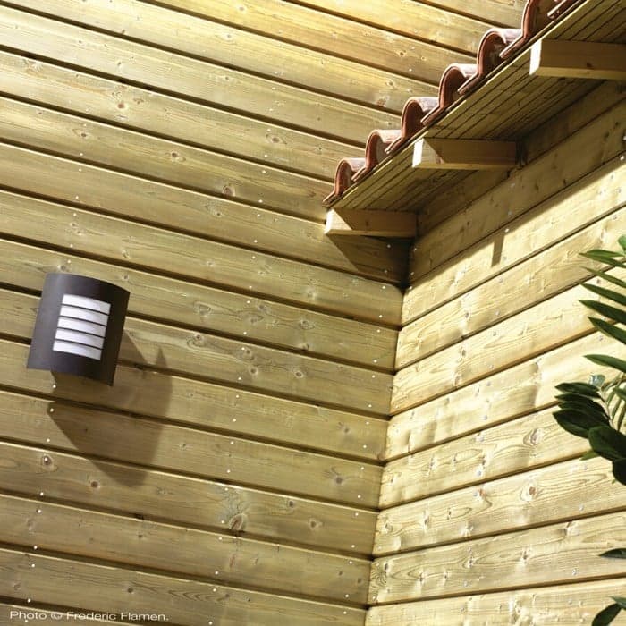 Clin bardage - Traditionnel Louisiane Vert - PIN - Ep.18 mm / l.132 mm / L.2,05 m - Paquet de 1,35 m²-NATURE BOIS CONCEPT