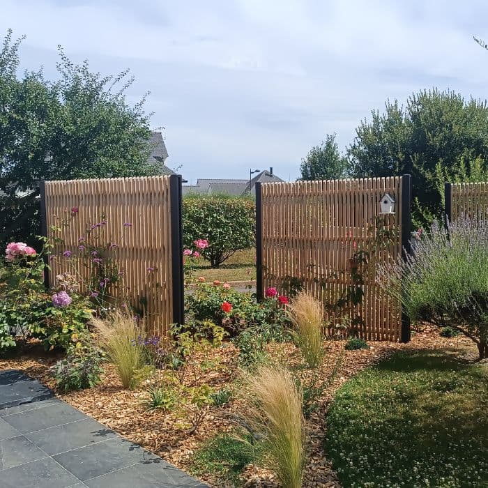 Panneau d'occultation - PLANO - Pin Autoclavé - 180 x 180 cm-EXTERIOR LIVING