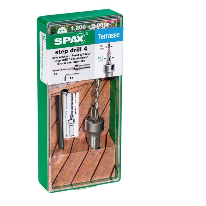 Foret aléseur terrasse exotique SPAX-SPAX