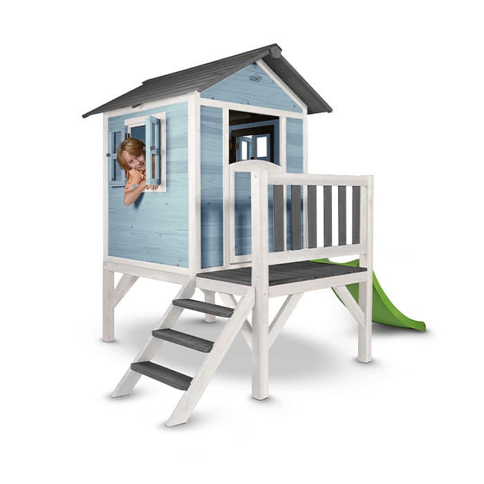 Aire de jeu en bois avec toboggan - Sunny Lodge XL-SUNNY