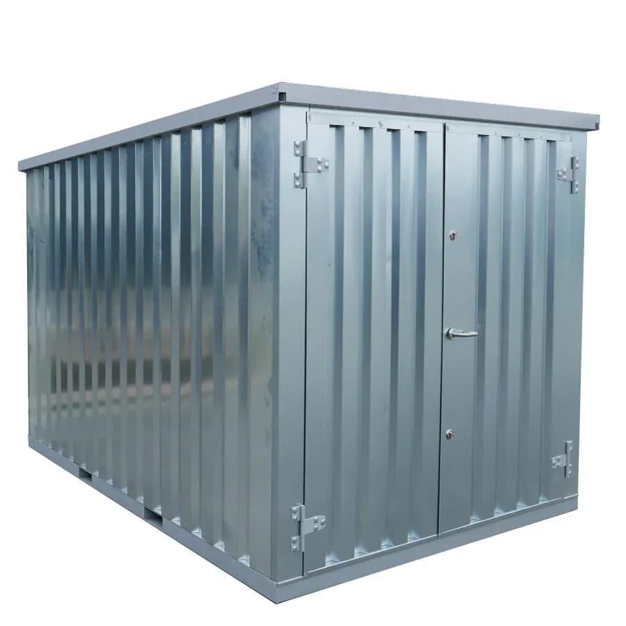 Lagercontainer 3×2 Meter Galvanisiert Doppeltüren Kurze Seite-Neu