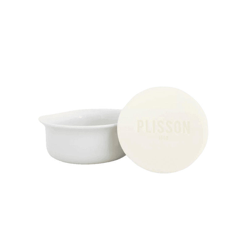 Savon et bol à barbe en porcelaine