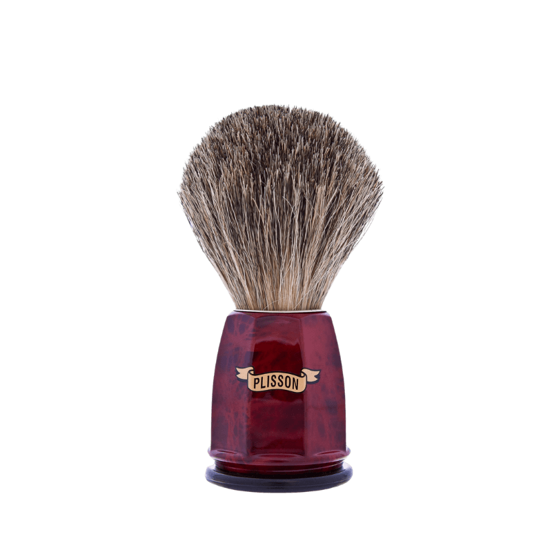 Blaireau facette façon loupe de noyer Gris de Russie