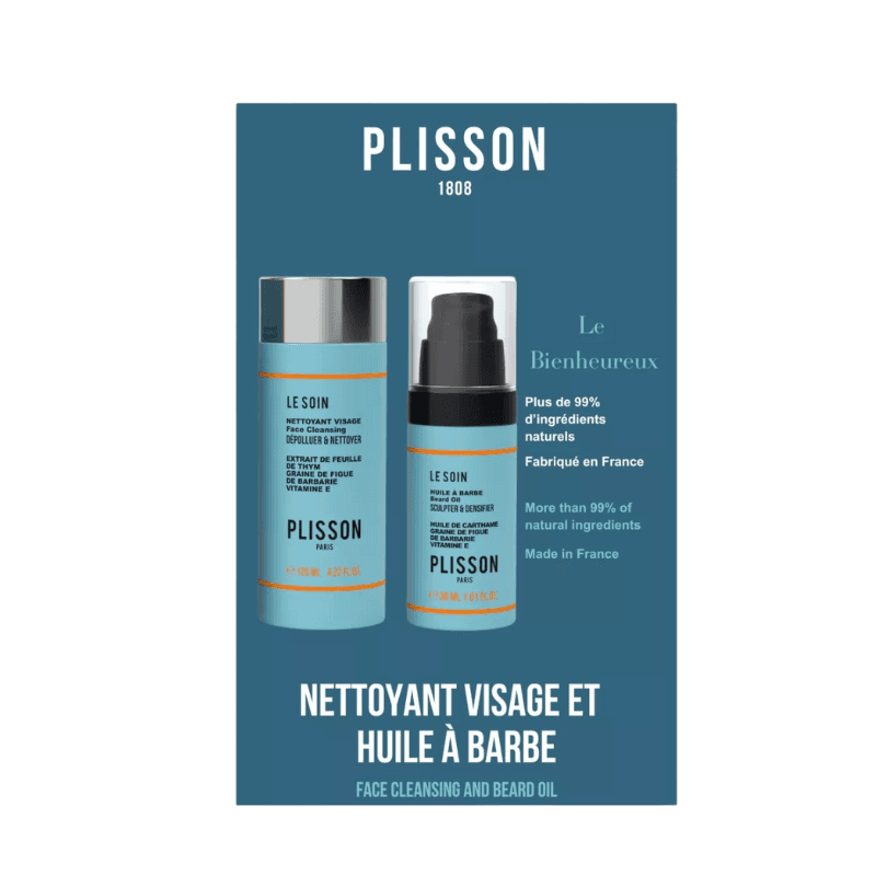 Duo Le Bienheureux (Nettoyant Visage & Huile à Barbe)