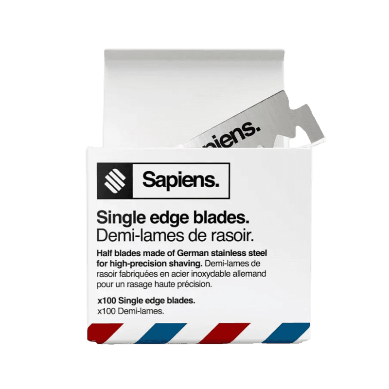 Pack de 100 Lames de Rasoir Sapiens - Single Edge