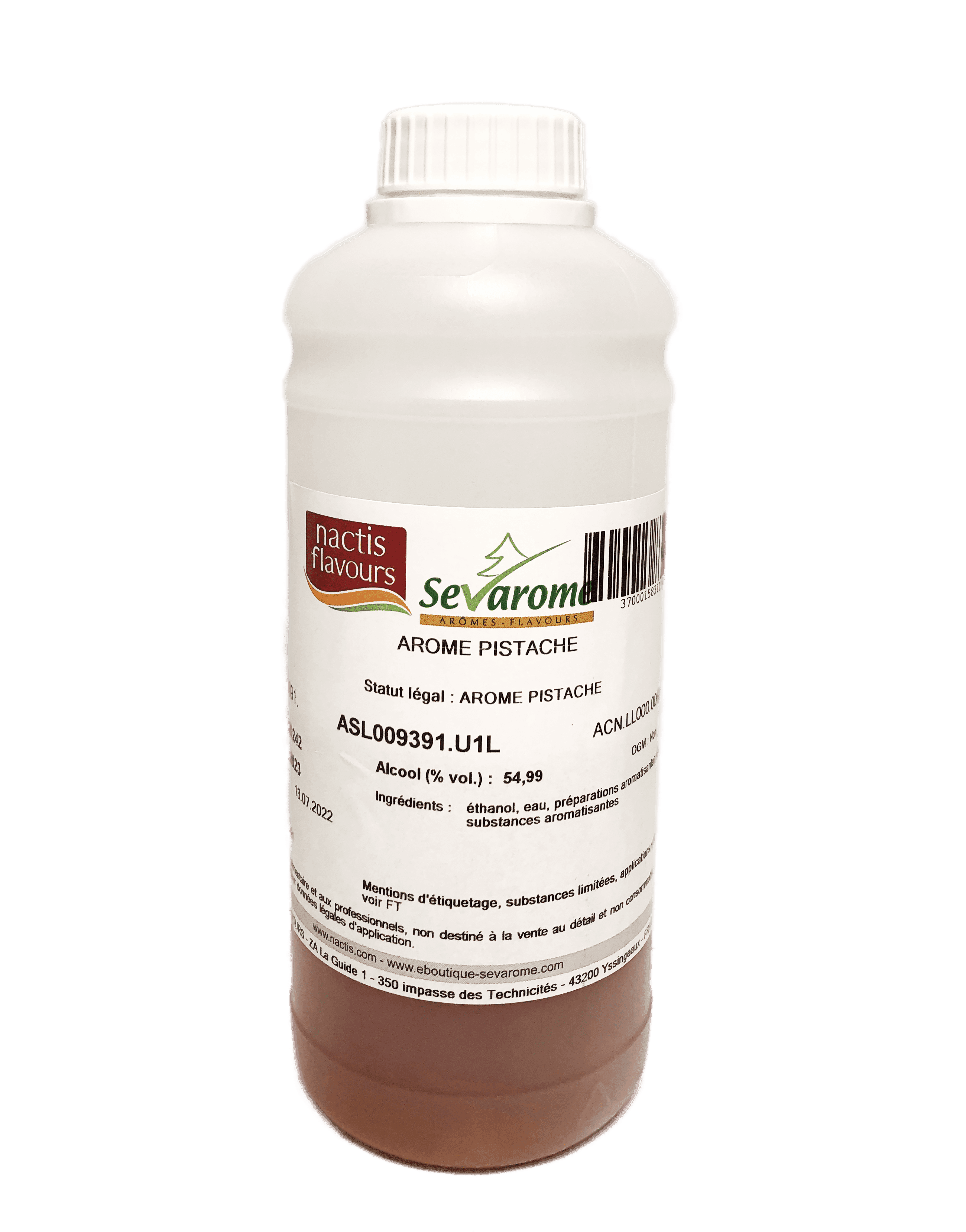Pistache Note amande amère Arôme alimentaire professionnel 0062 : Poids - 1 kg
