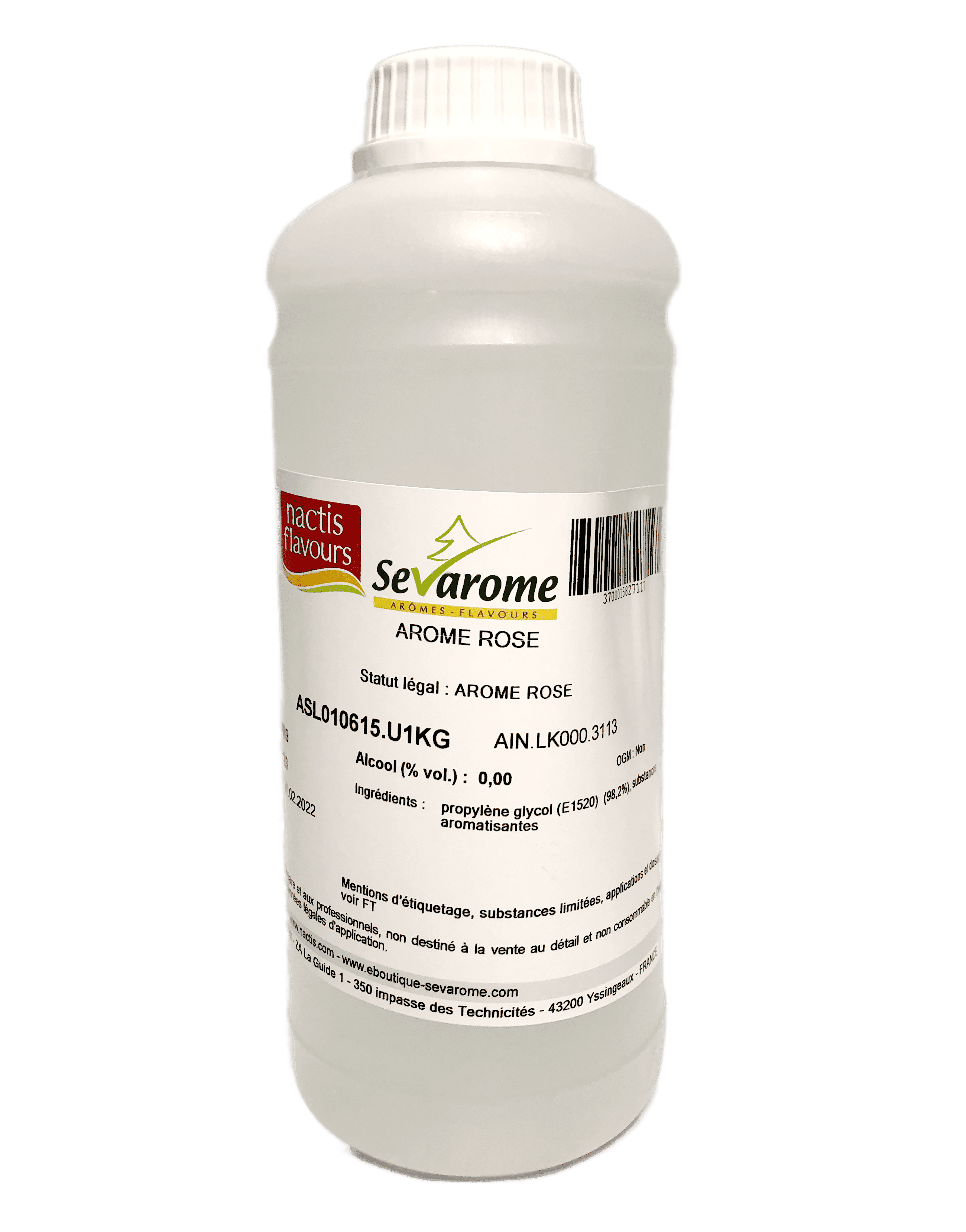 Rose Note rose douce ArĂ´me alimentaire professionnel 3113 : Poids - 1 kg