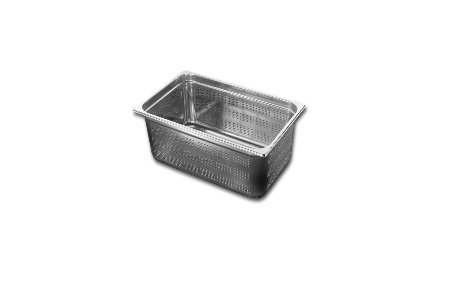 Bac GN Gastro 1/2 Inox 18% Perforé : Hauteur - 100 mm